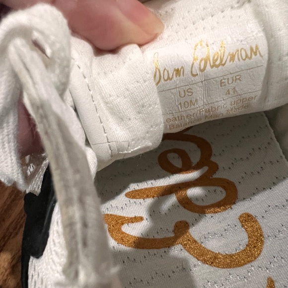 Sam Edelman Langley Sneakers - Cream, Black, and Tan - Picture 4 of 8